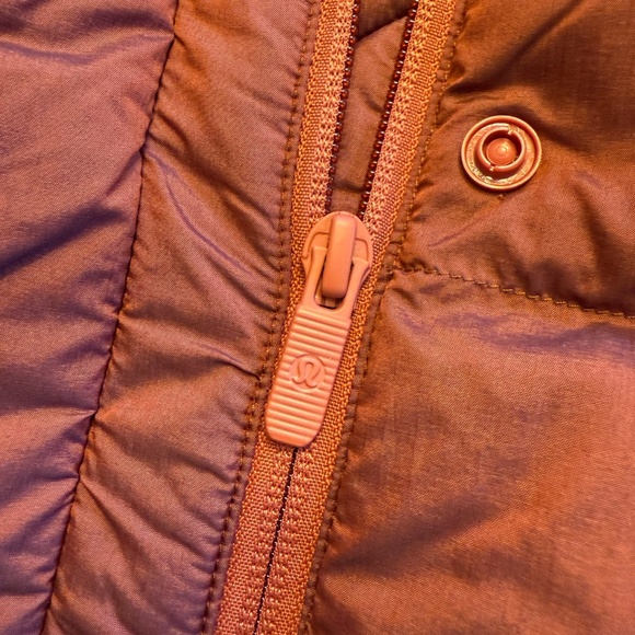 Japan Exclusive Lululemon Wunder Puff Cropped Vest Sz 6 Heathered Roasted Brown - Picture 5 of 12